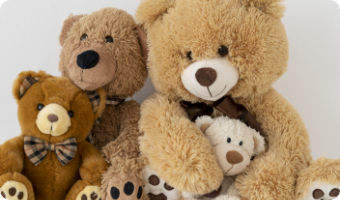 ぬいぐるみの検品作業